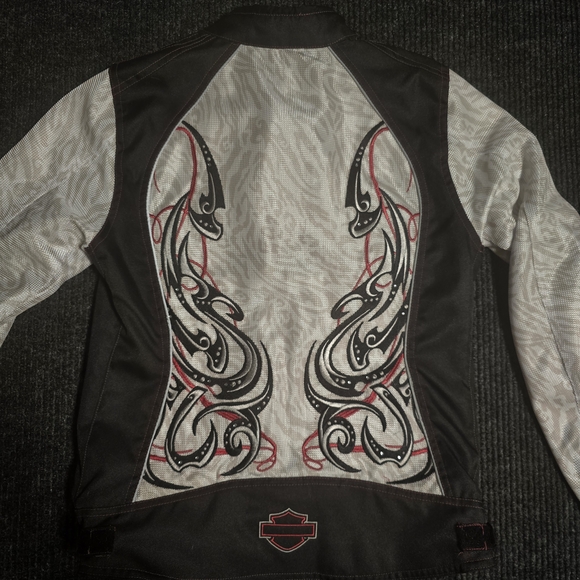 Vintage Womans Harley Davidson Riding Jacket Size Small - Picture 3 of 4